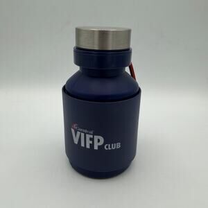 NEW 2025 Carnival Cruise Platinum VIFP Collapsible Silicone Water Bottle Blue